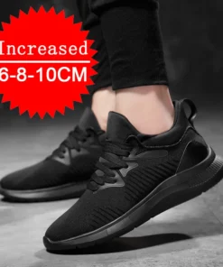 New Men Sneakers Elevator Shoes Height Increase Shoes for Men Mesh Breathable Height Increasing Shoes Man Increase Shoes 6-10CM