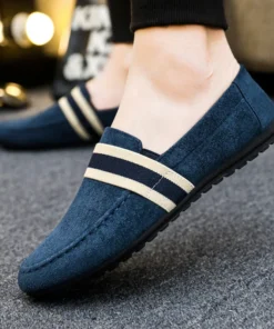 Men Shoes Black Blue Loafers Slip on Male Footwear Adulto Driving Moccasin Soft Comfortable Casual Shoes Men Sneakers Flats