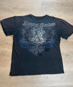 Y2k Mall Goth Xtreme Baggy Tee Cyber Goth Distressed Graphic T-Shirt Unisex Oversized Streetwear Vintage AOP Print